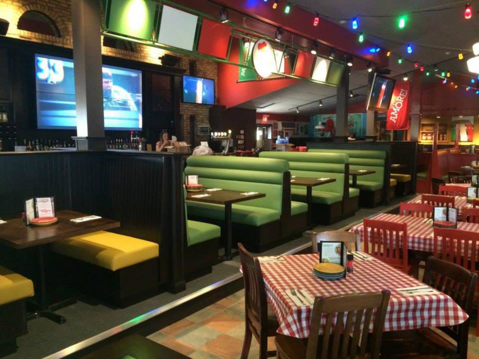 platform seating by bar